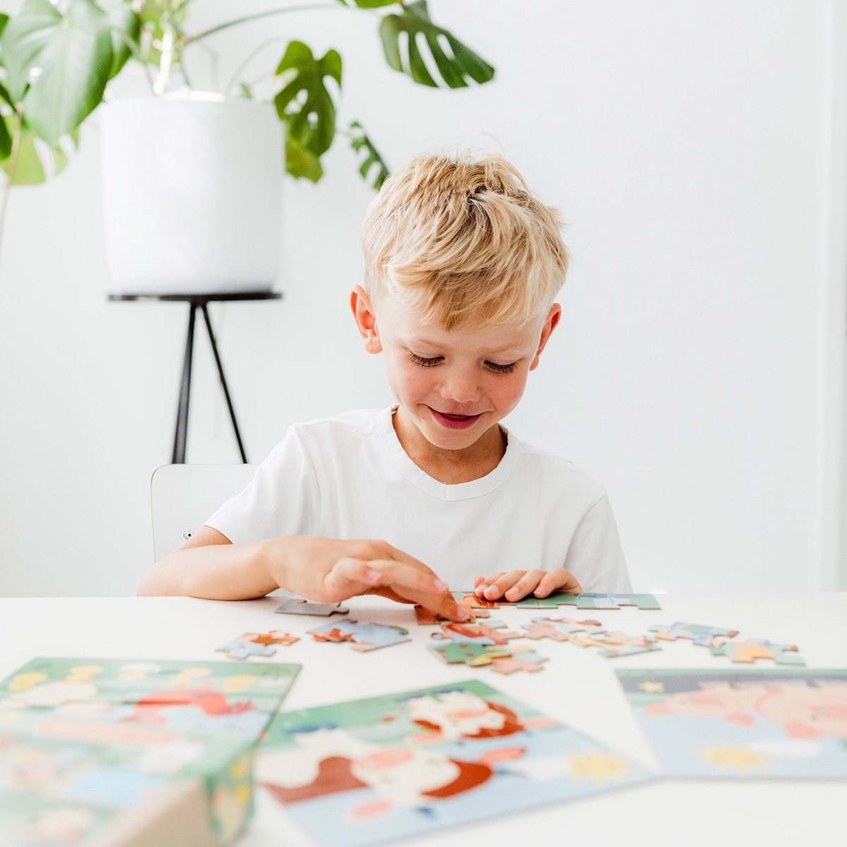 Studio Circus puzzel 4 in 1 boerderij - educatief peuter speelgoed - kinderpuzzel 4x6x9x16 stukjes leren puzzelen - cadeautip puzzel 3 jaar en ouder — afbeelding 7