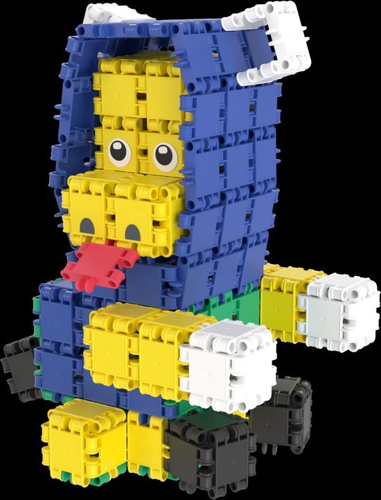 Clics Build & Play 10-in-1 bouwblokken– DUURZAAM SPEELGOED gemaakt van GERECYCLEERDE kunststof- bouwset 10 in 1 - speelgoed 4,5,6,7,8 jaar jongens en meisjes- educatief speelgoed- Montessori speelgoed- constructie speelgoed