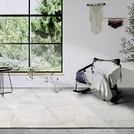 Villeroy & Boch - Laagpolig vloerkleed Wol - Ursule - Creme 160x230 cm