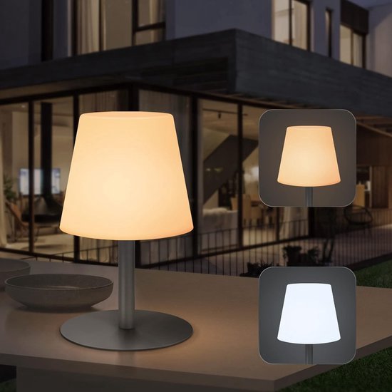 Fuyo Outdoor Tafellamp, Draadloos, Dimbare Led, Accu, Tafellamp Met Warm Wit 8 Kleuren Afstandsbediening Kleurverandering Aanbieding 32260235