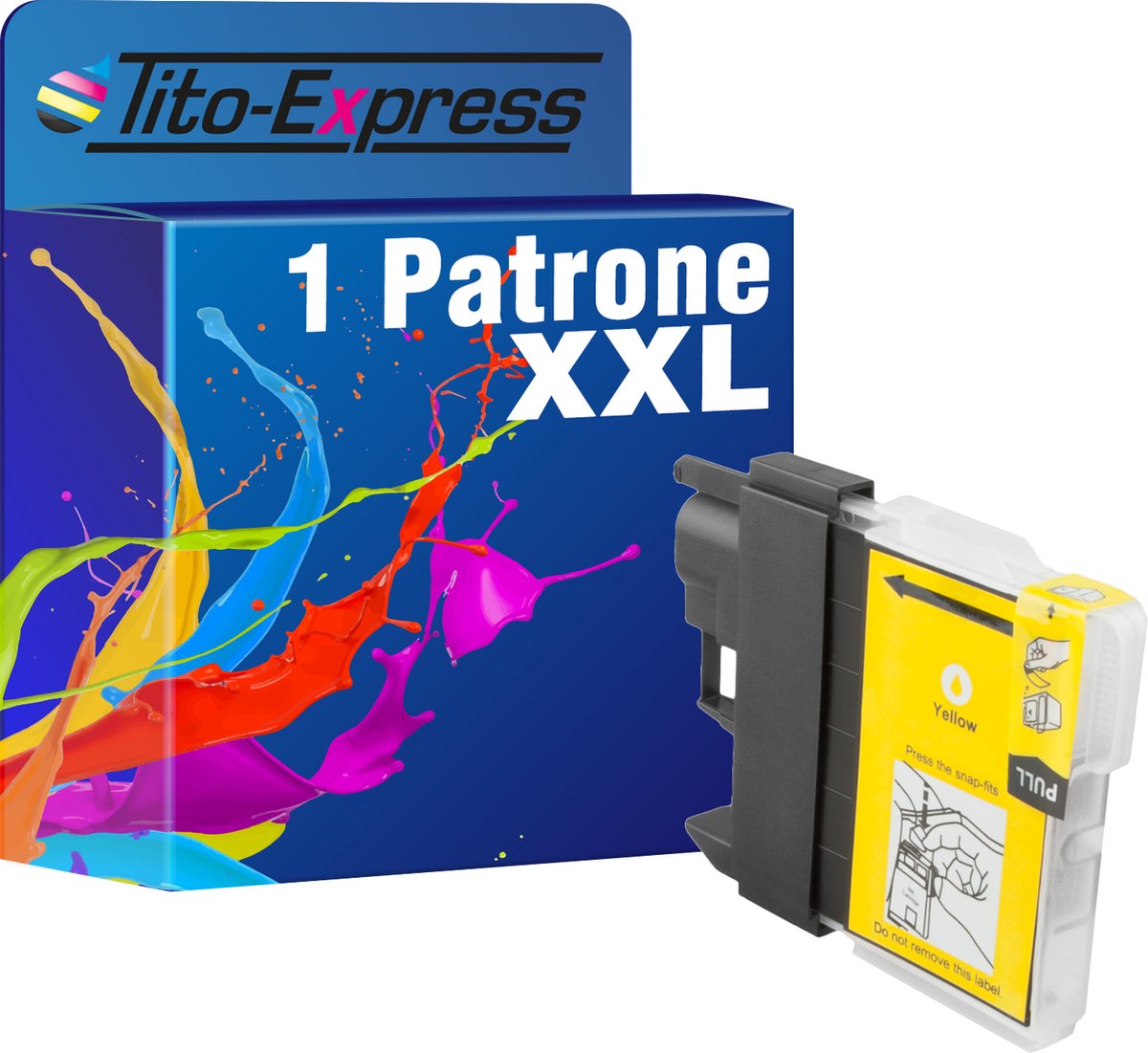 PlatinumSerie 1x cartridge alternatief voor Brother LC-985 Yellow