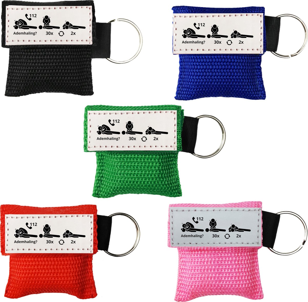 Goedkoopste 5x Kiss of Life - Beademingsmasker - Assorti - Stappen
