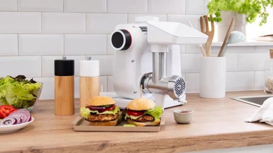 Gehaktmolenaccessoire - BOSCH - MUZS2FWW - Wit - Gesatineerd staal — afbeelding 4