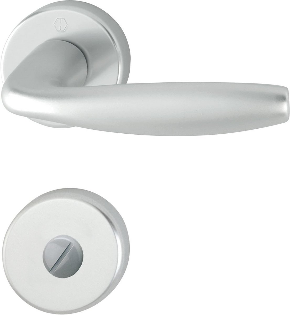 WC Kruk Garnituur Nieuw York Zilver Geanodiseerd Aluminium