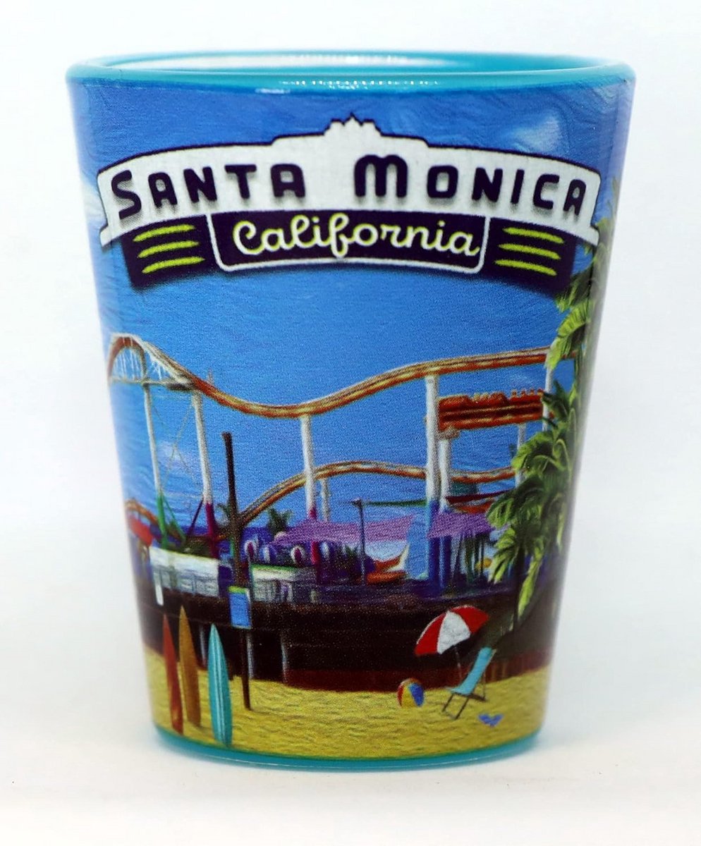 Souvenir Shotglas Santa Monica Californië Collectie
