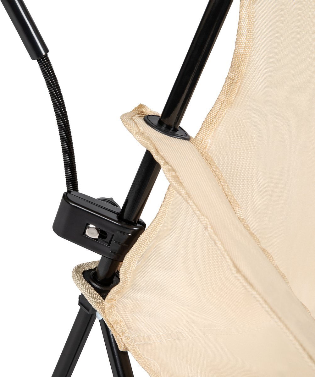 VirtuFit Universele Stoelparasol - Beige - 105 x 105 x 90 cm - 360 Graden Draaibaar - UV- en weerbestendig - Parasol thumbnail 3