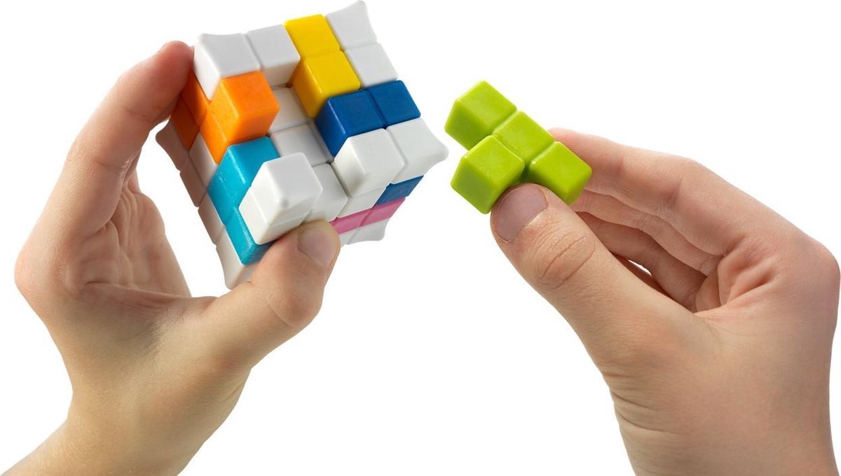 SmartGames Plug & Play Puzzler: compacte friemelkubus met 48 opdrachten thumbnail 2