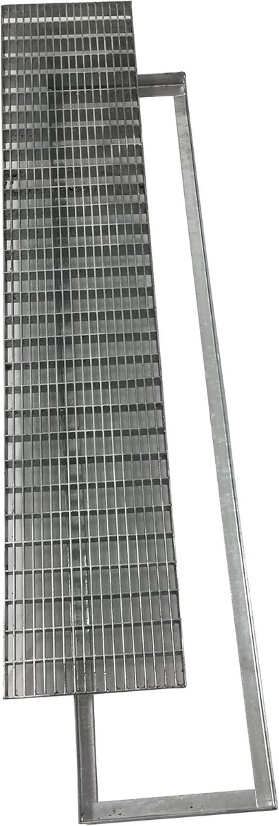 Gegalvaniseerd stalen rooster 40x100 cm voor afvoergoot