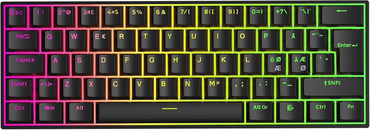60% Gaming Toetsenbord met 8000Hz Polling Rate en Snelle Respons