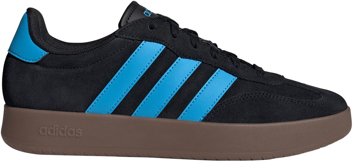 Adidas Heren Barreda Sneaker Leer Streetstyle KJ0000 Aquamarine Gum Zwart