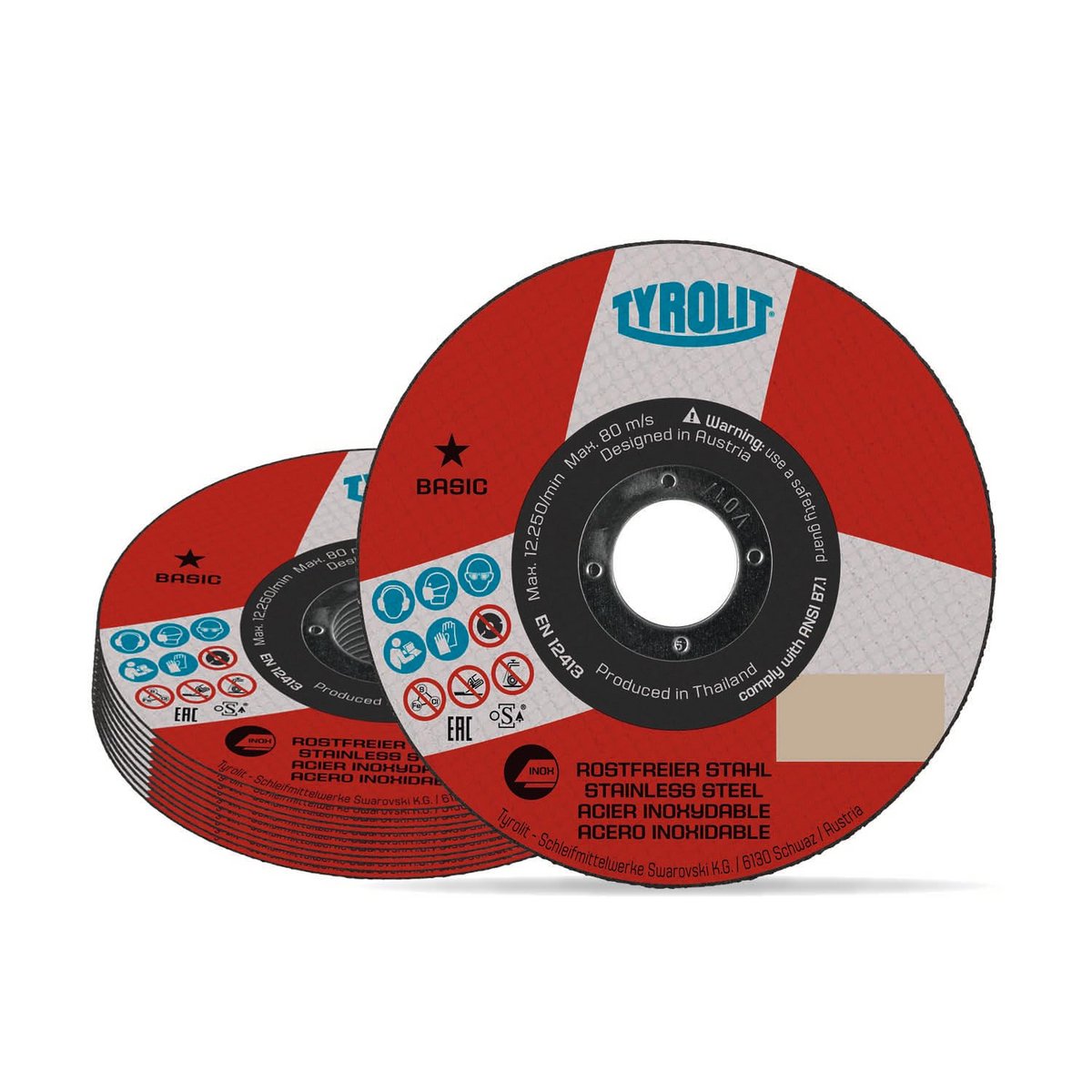 Superdunne doorslijpschijf 125mm voor RVS - Set van 25