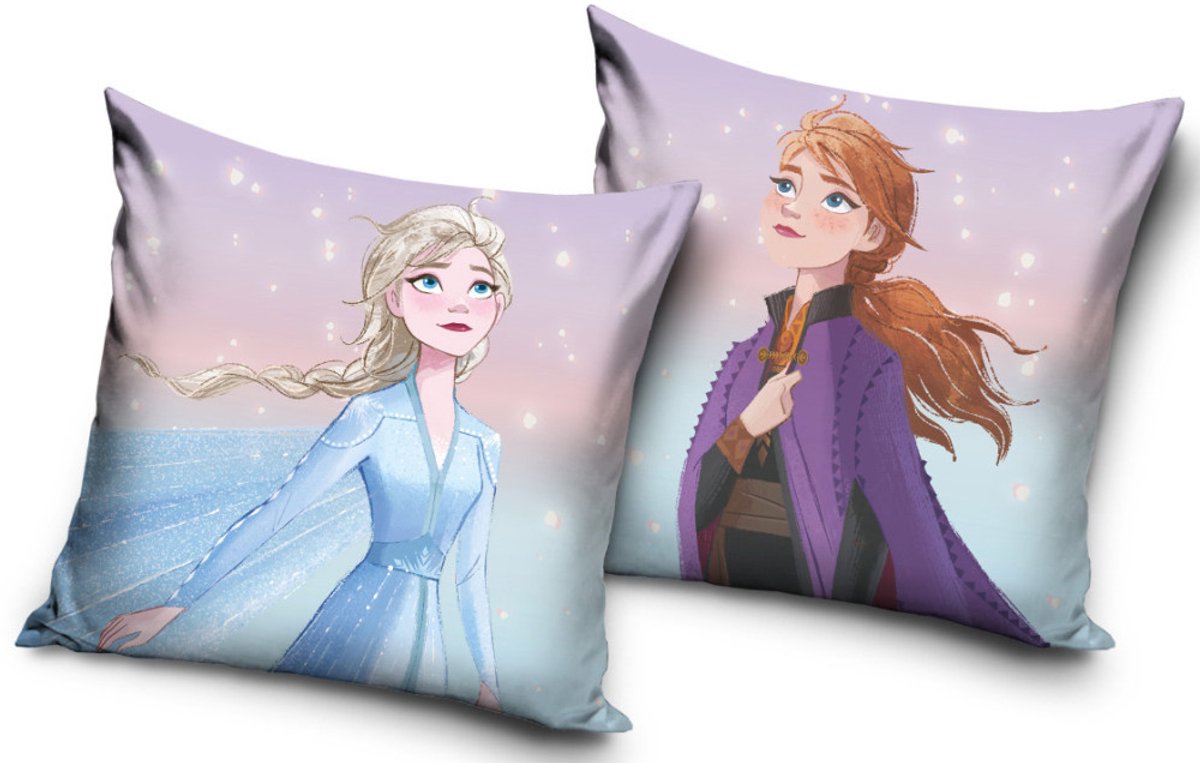 Disney Frozen fluwelen kussensloop 40x40 cm wit