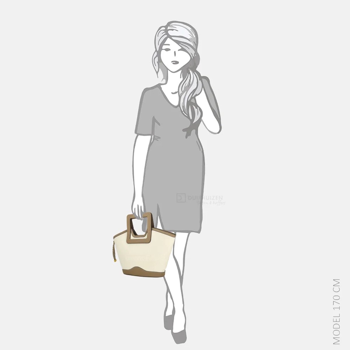 Laurent David Cato handtas taupe
