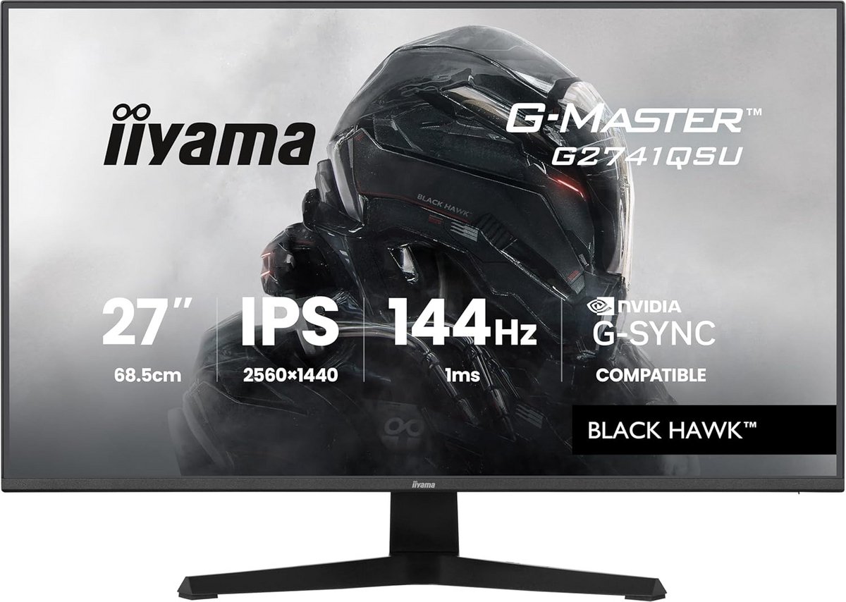 27 inch QHD 144Hz IPS Gaming Monitor met Snelle Responstijd