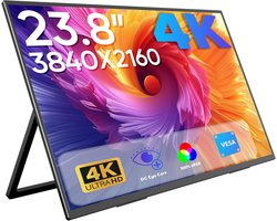 Draagbare 4K UHD 23,8 inch Monitor 100% sRGB IPS USB-C HDMI