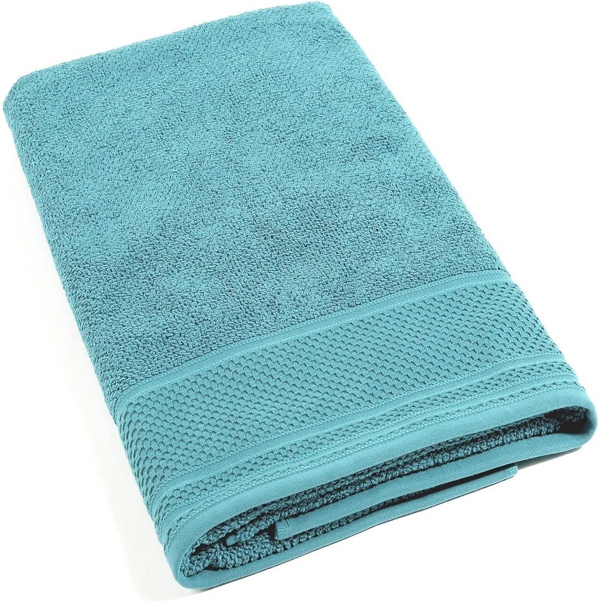 Grote Zachte Katoenen Badhanddoek Turquoise 90x140 cm - Hoog Absorberend