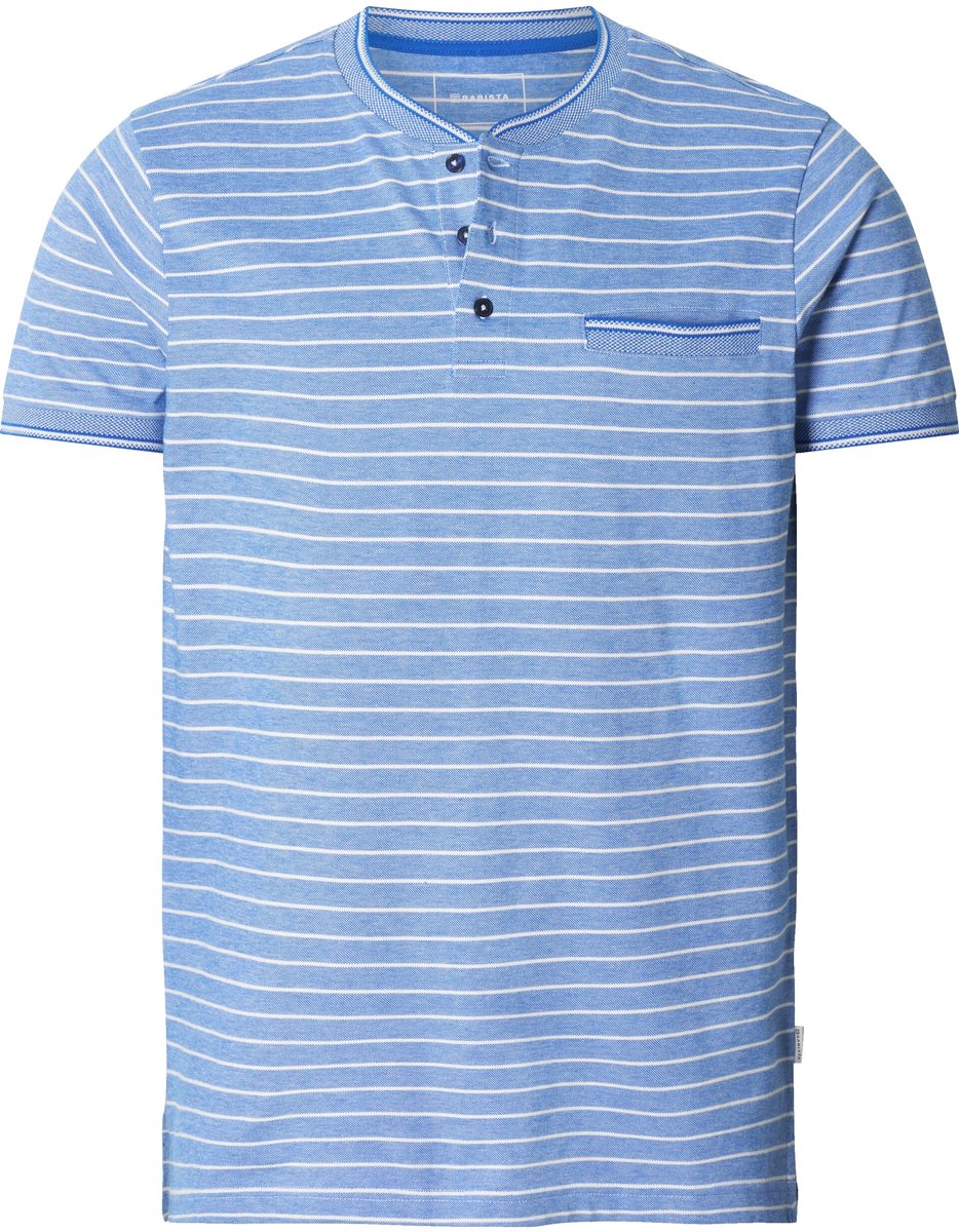 Babista herren T-Shirt - 68/70 - blauw - Plus Size