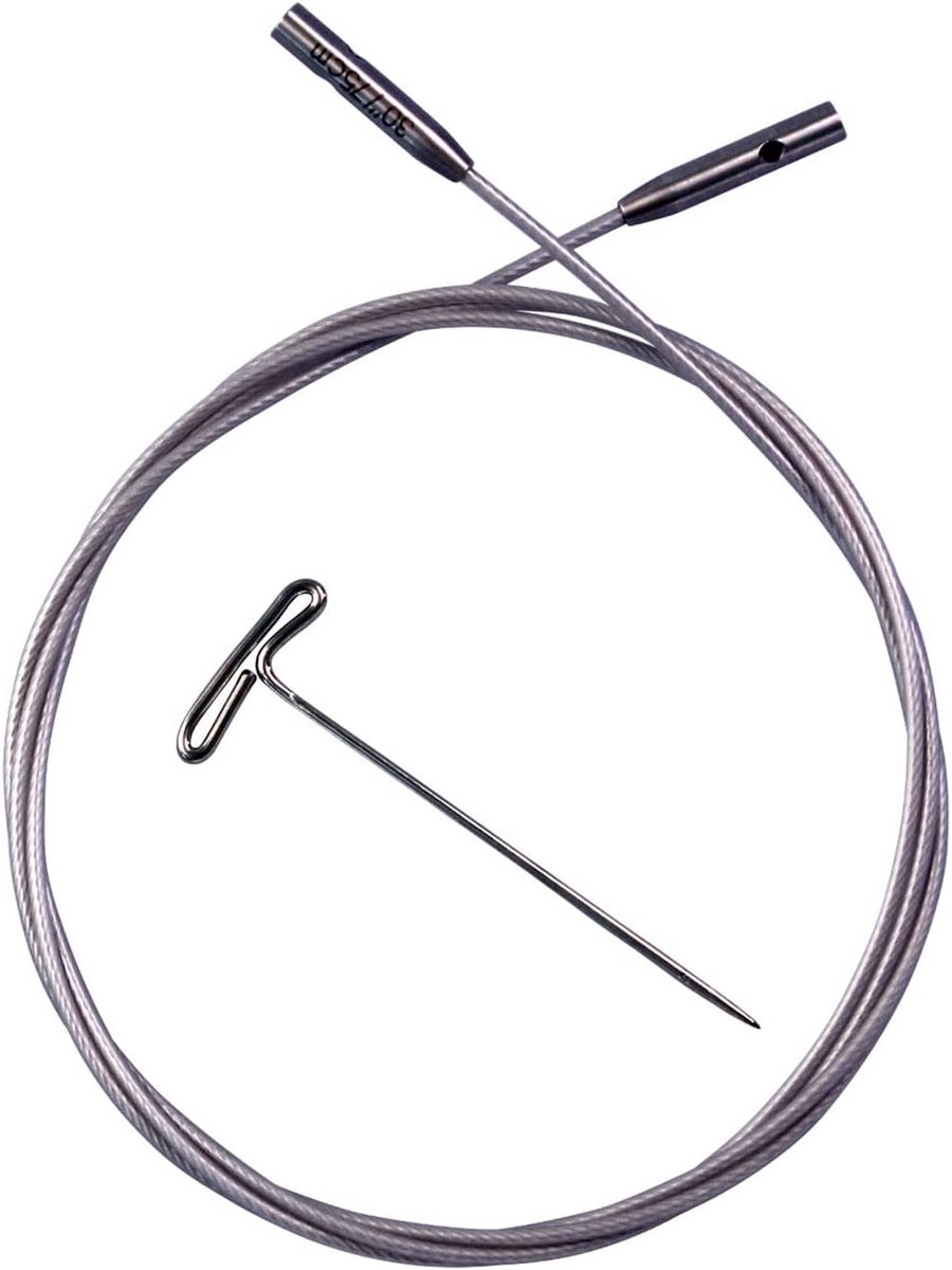 Vrij roterende breikabel 75cm voor kleine naaldpunten