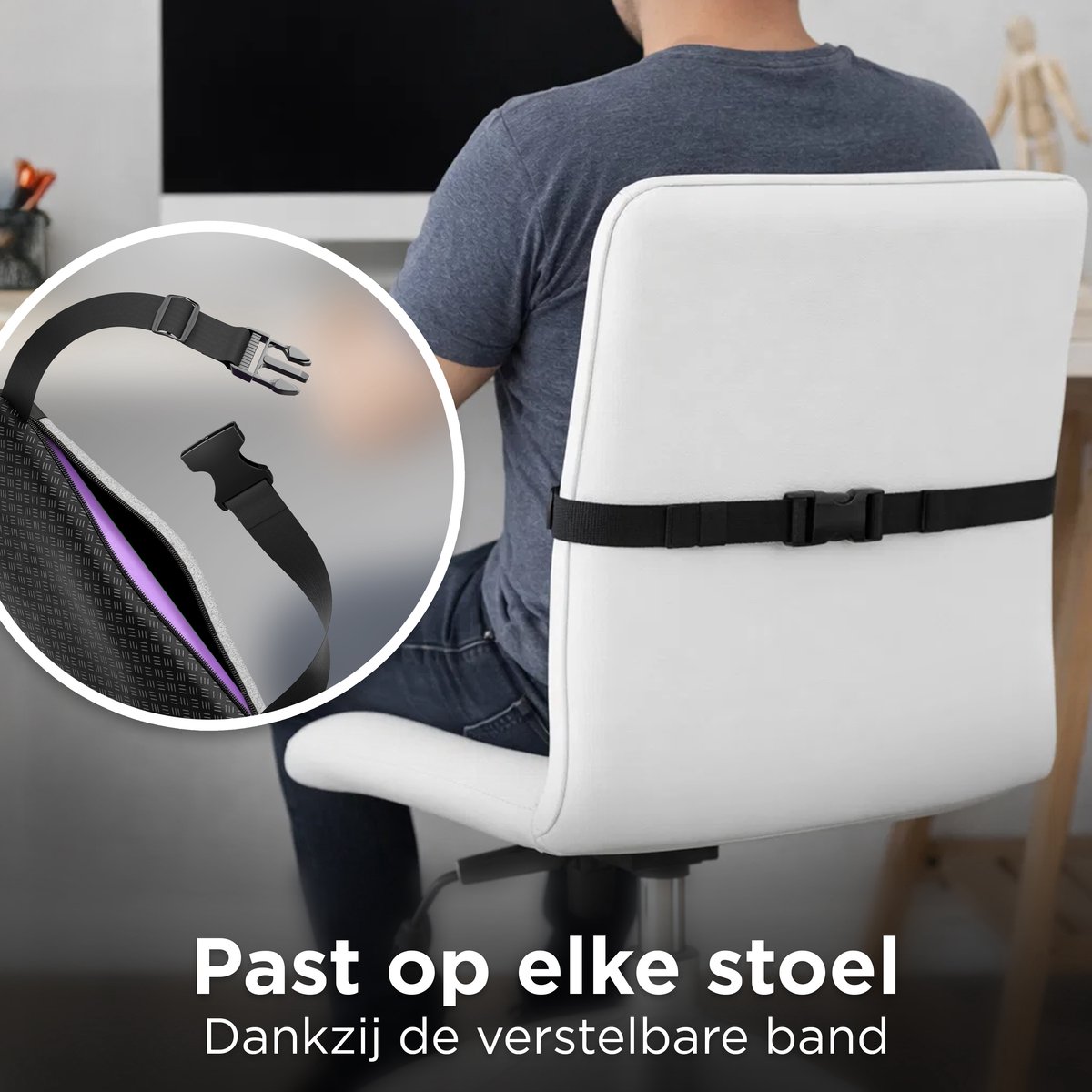 CozySense CozySense Rugsteun Ergonomisch Rugkussen - afbeelding 4