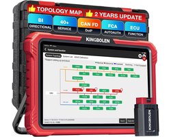 Autodiagnosetool – OBD2 Scanner – Diagnoseapparaat – Foutcode Lezer – ECU Codeerder – Bi-Directionele Test – 10-inch HD Touchscreen – 50+ Resetfuncties met V.A.G Guide