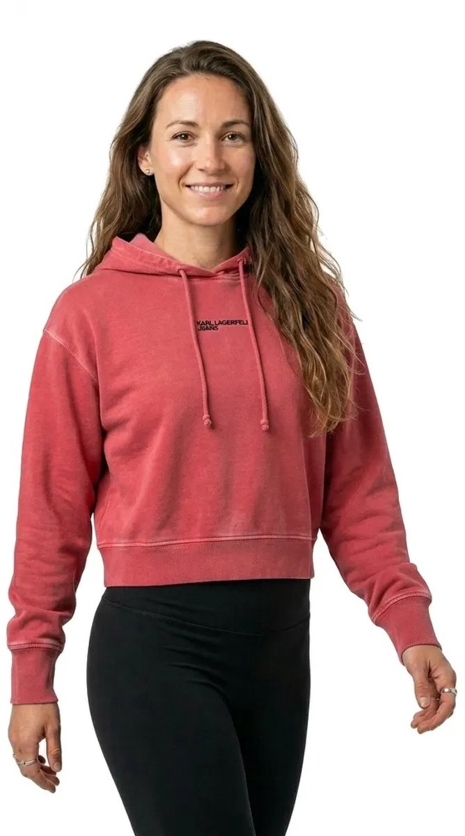 Karl Lagerfeld Jeans B1w20047 Hoodie Roze S Vrouw
