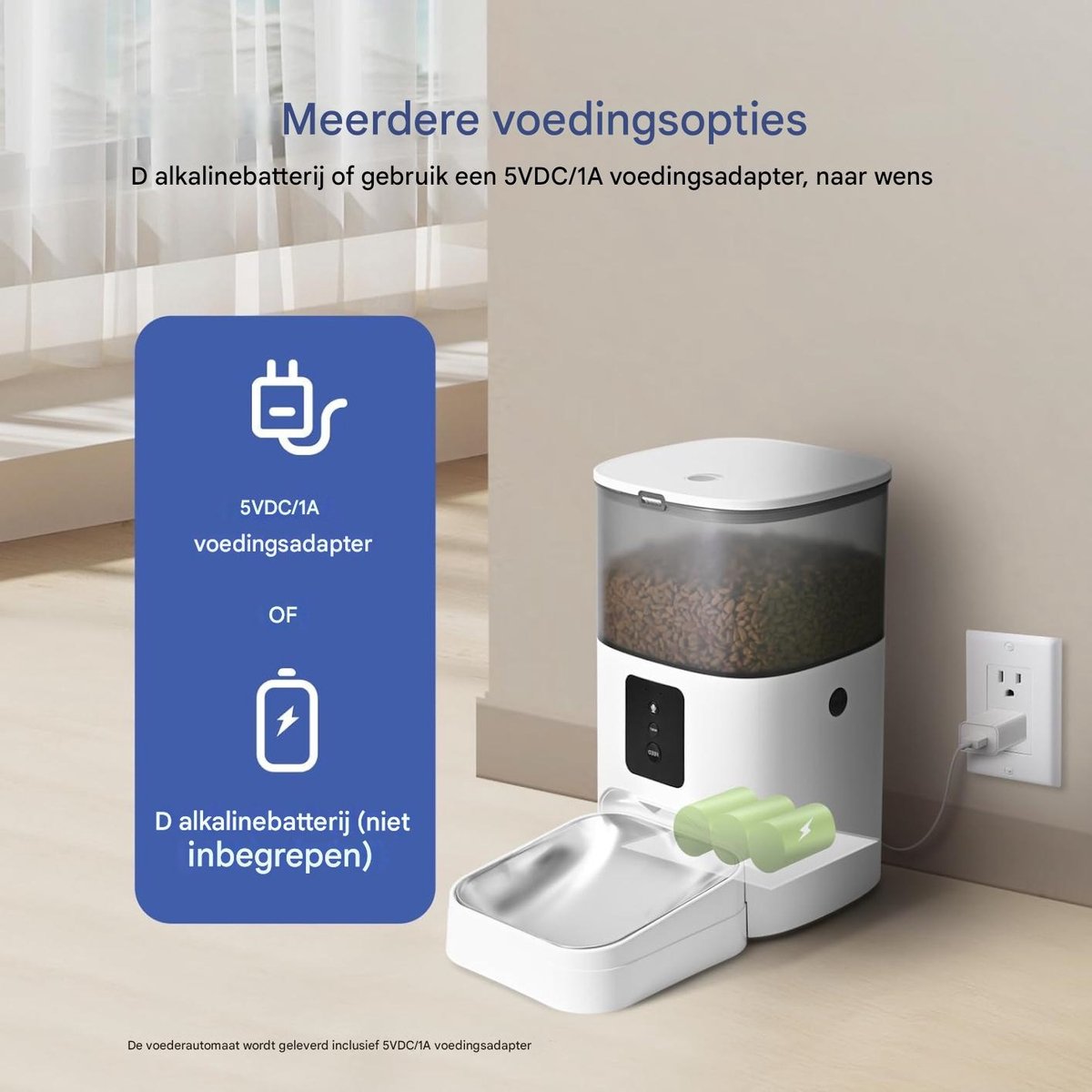 Tenda Automatische Kattenvoerbak Wifi 4L Met App - afbeelding 2