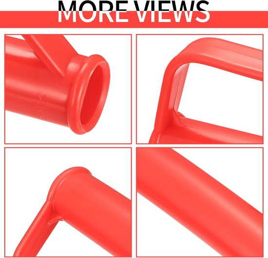 Kruiwagen Handvatten - Vervangende Handvatten - Veilig Transport - Botsbescherming Ergonomisch - 25 mm Binnendiameter - Rood van Merkloos	 — afbeelding 4