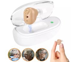 Gehoorapparaat-Oplaadbaar hoortoestel / Hoorhulpmiddel – Mini digitaal hoorversterkertje – In-ear versterker