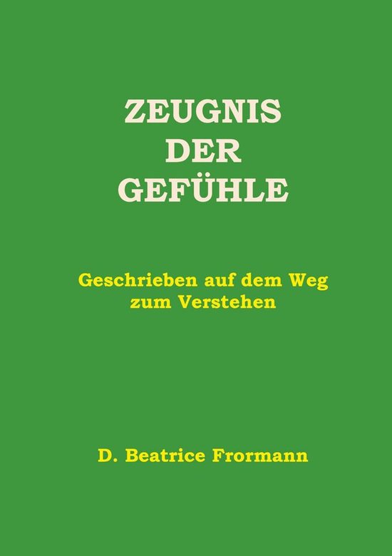 Zeugnis der Gefühle - cover