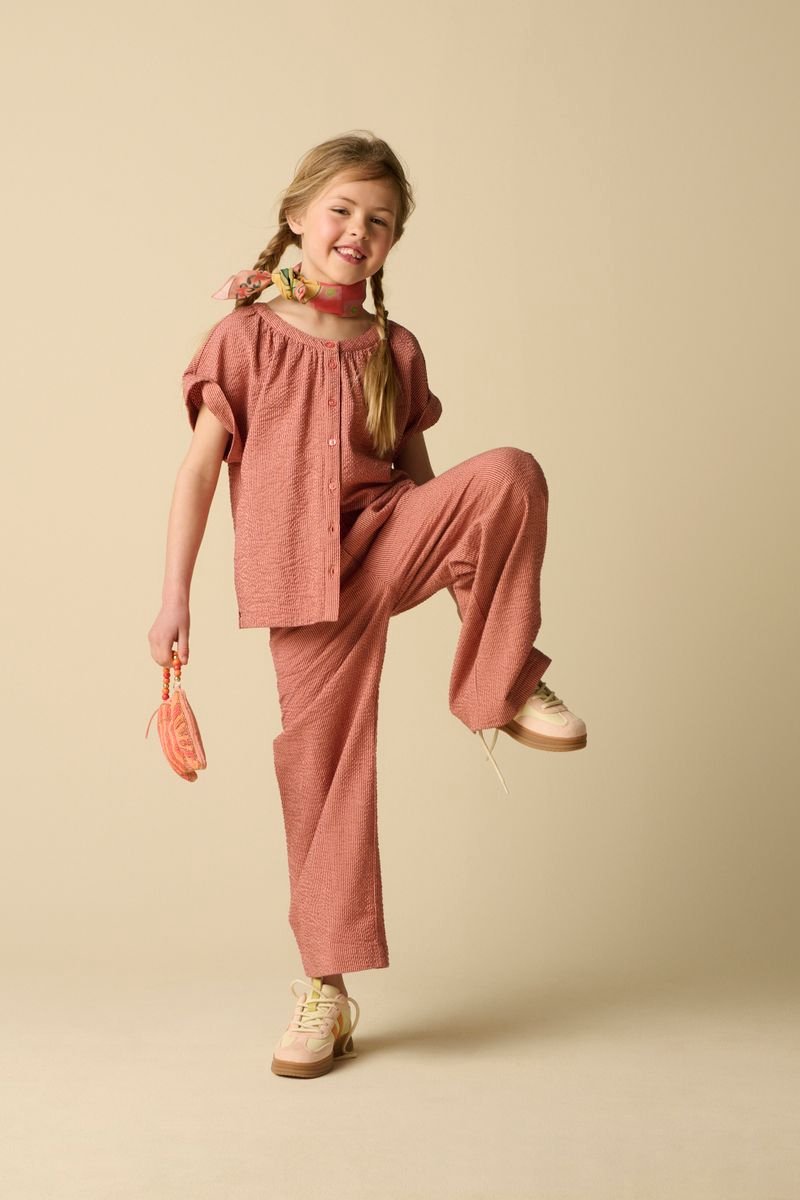 Sissy-Boy - Donkerrode gestreepte blouse