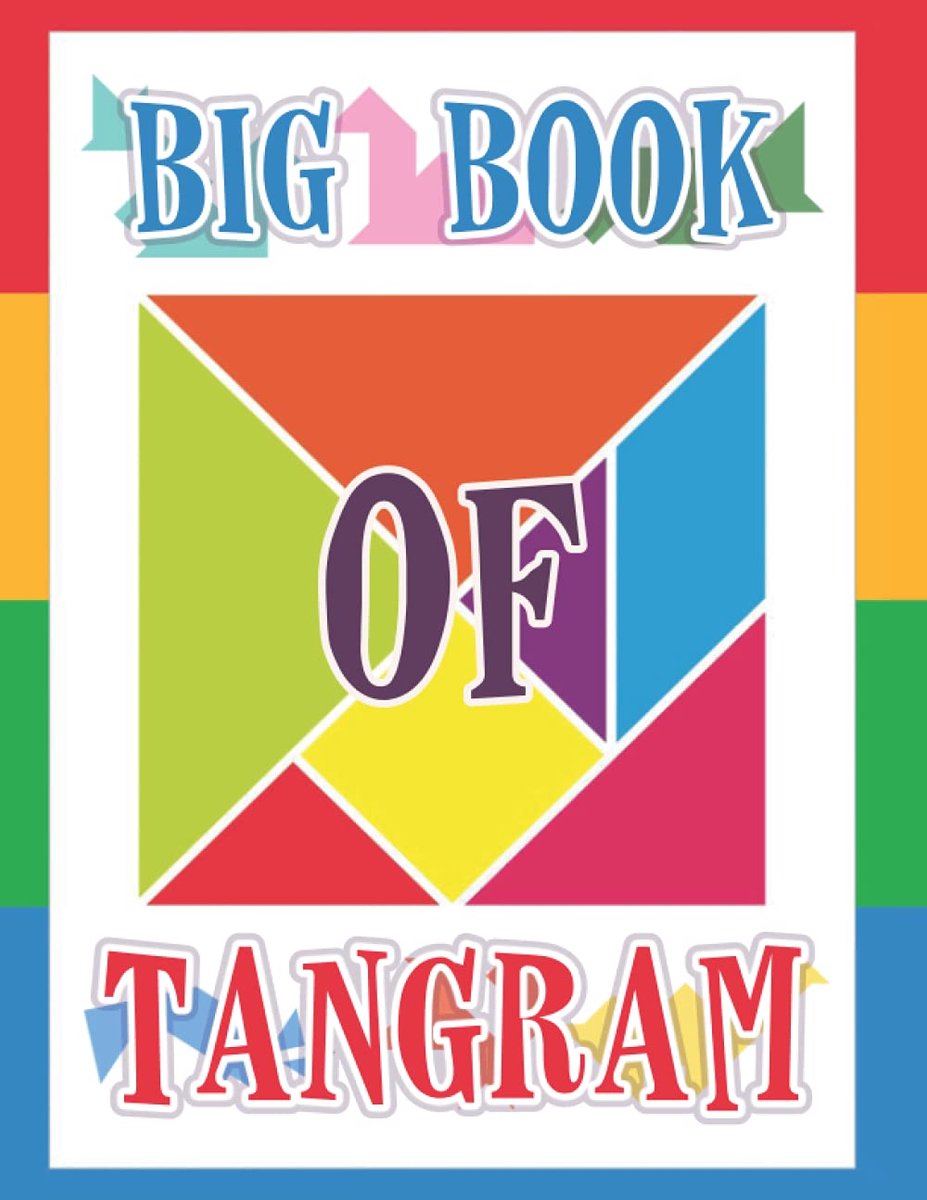 Tangram Boek - Puzzel Spel - Kinderen Leren - 292 Pagina's Variatie - 21.6 x 27.9 cm