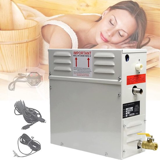 Stoomgenerator Sauna - Stoommachine Spa - Ontspannend Thuis - Digitale Temperatuurregeling - 3-10 M³ Kamer