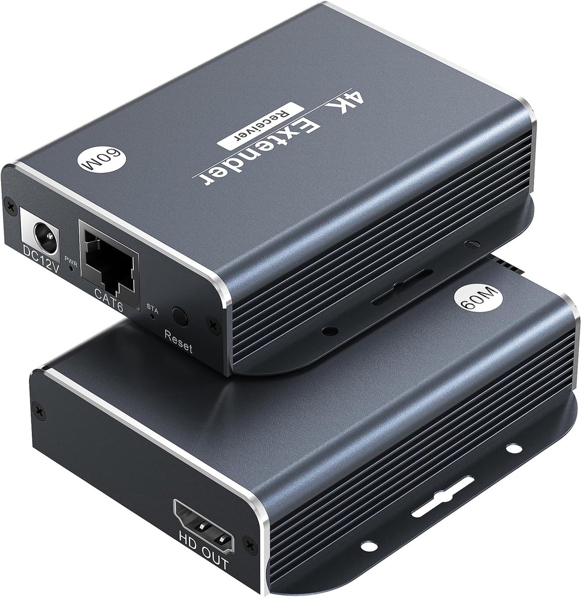 HDMI Extender - Ethernet Verlenging - 4K Beeld Over Cat - Ondersteunt EDID POC - Tot 50 Meter