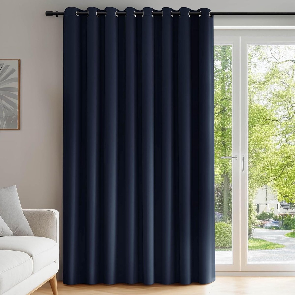 Verduisterende Gordijnen - Raambekleding - Slaapkamer Woonkamer - Warmtewerend - 254x214 cm - Marineblauw