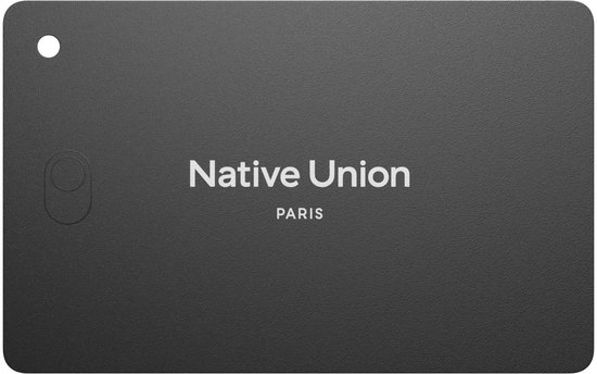 Native Union Findit Card Zwart met Find My ondersteuning