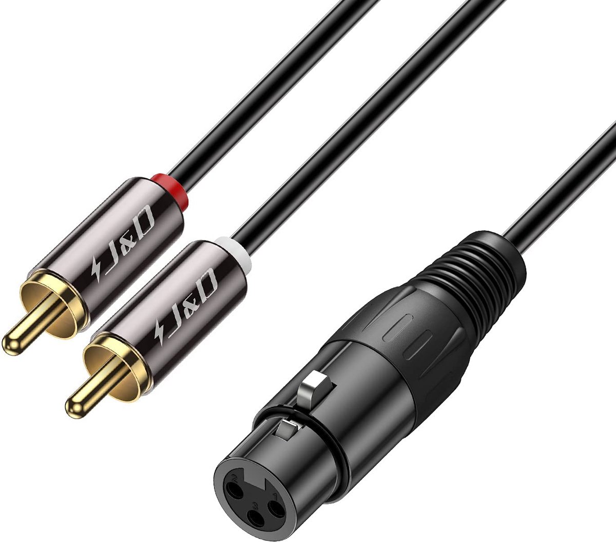 Audio Verbindingskabel - Stereo Kabel Adapter - Geluidsapparatuur Koppelen - Onevenwichtige Dual RCA - 18 Meter