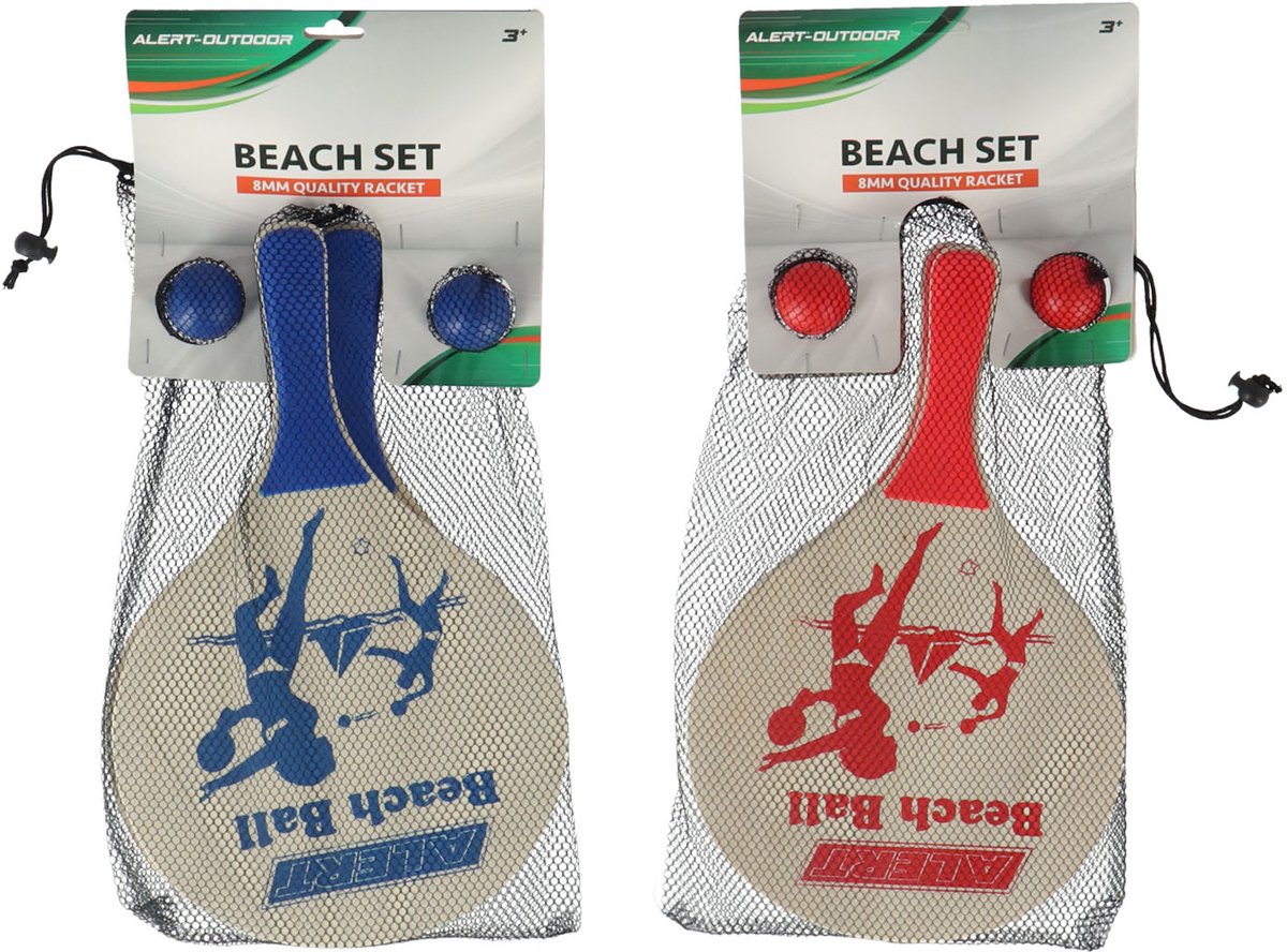 Alert Outdoor Beachball Set Hout Deluxe