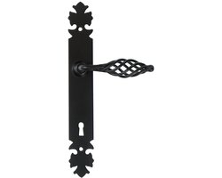 SEART LAGOS - Deurkruk met Schild - Zwart - 90mm - Elegant en Functioneel