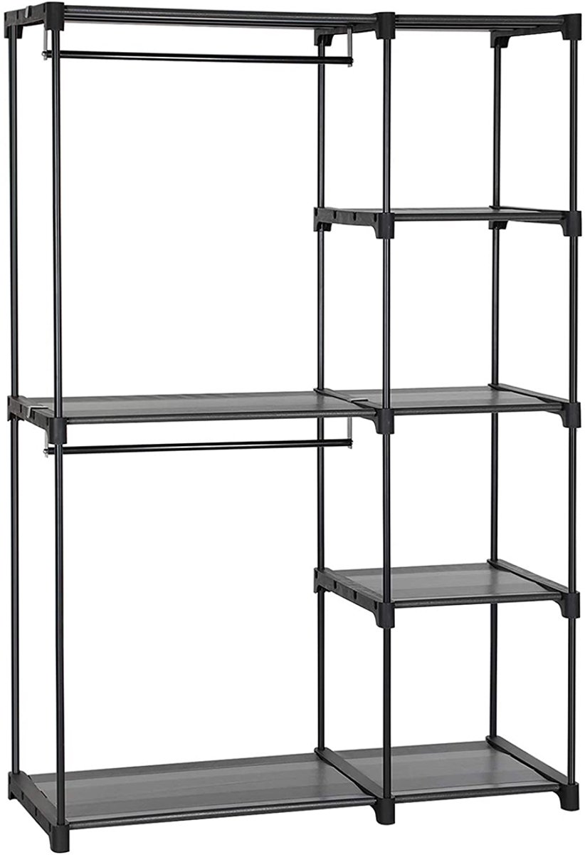 Garderobe - Vrijstaand - Zwart - 112 x 43 x 165 cm