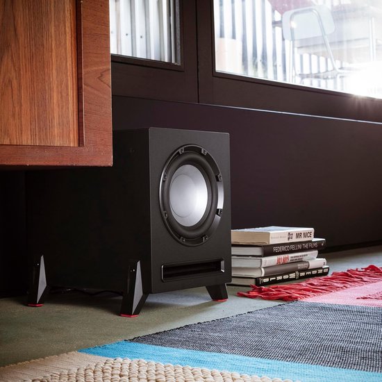 Krachtige Subwoofer - Diepe Bas - Home Cinema - Frontfire Downfire Mogelijk - 25cm Driver - Zwart — afbeelding 2