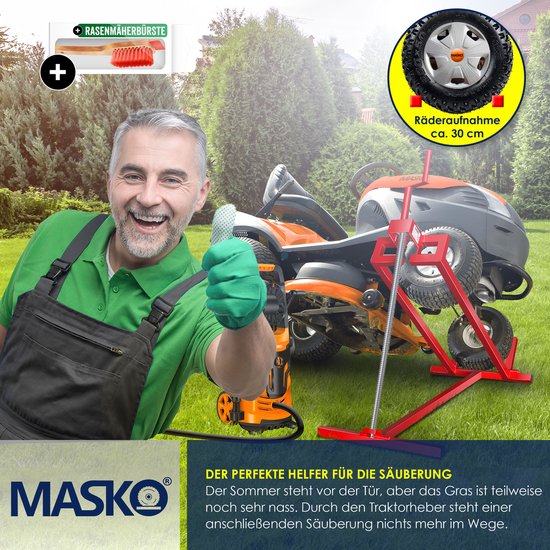 MASKO® Zitmaaierkrik 400kg Lift voor Zitmaaier - Zitmaaierlift Krik Systeem van MASKO® — afbeelding 4