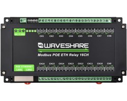 Ethernet Relay Module - Industriële Schakelaar - Netwerk Automatisering - 16 Kanalen PoE - Railmontage