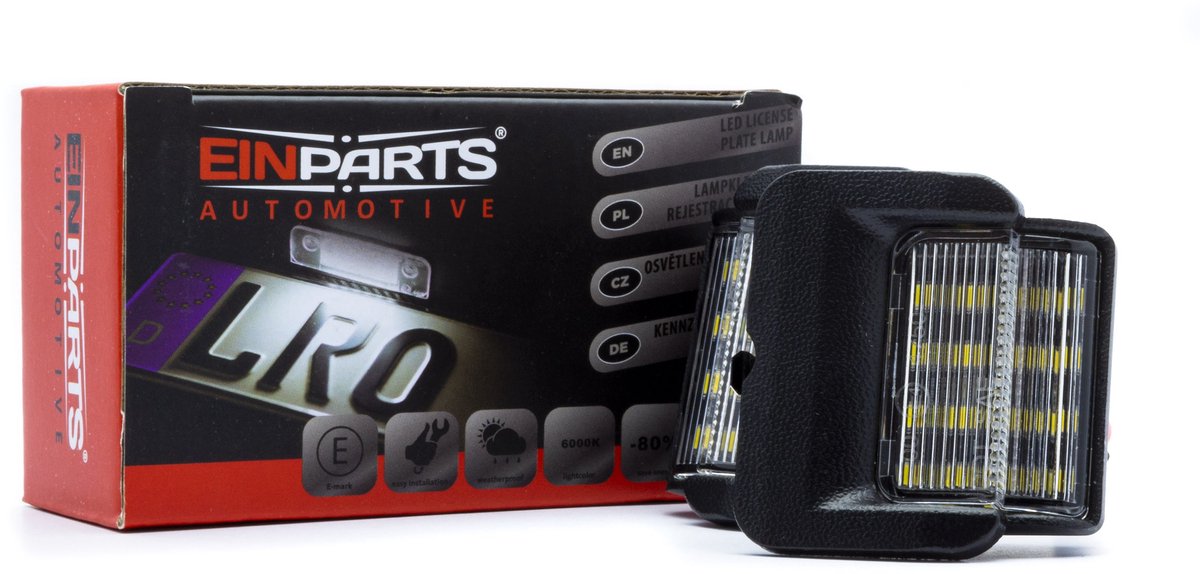 Einparts Kentekenlamp Voor Volkswagen Polo 1995 2000 Eenvoudige Installatie