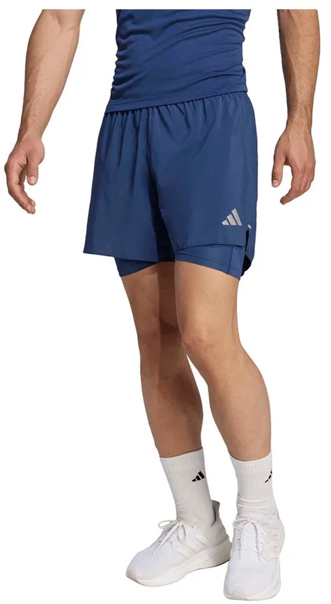 Adidas Adi365 Running Essentials 2in1 Korte Broek Man Tech Indigo