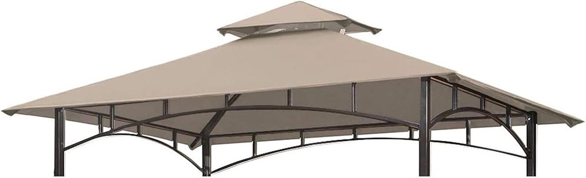 Gazebo Vervangend Dak - Tent Top - Buiten Bescherming - Waterdicht en UV-bestendig - 3x3 Meter - Wijnrood
