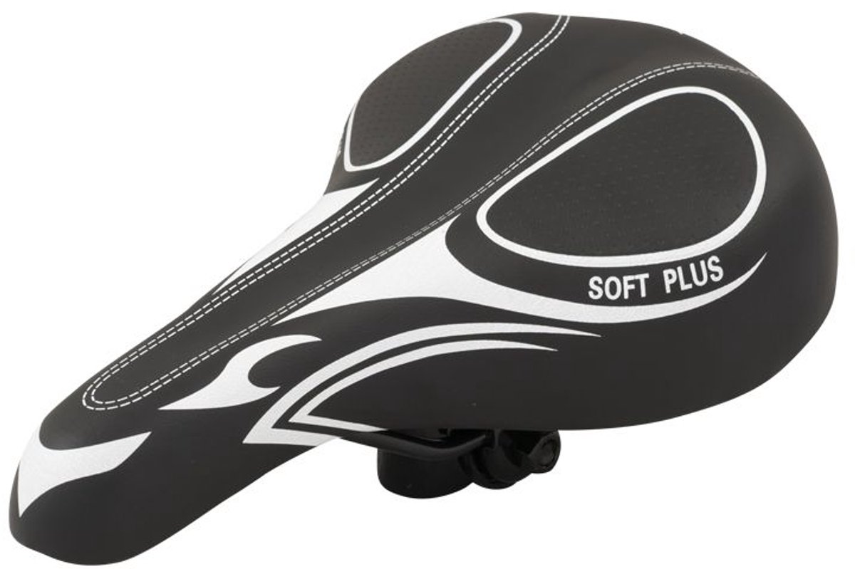 Dunlop Fietszadel - Racefiets/Mountainbikes - Unisex - Zwart