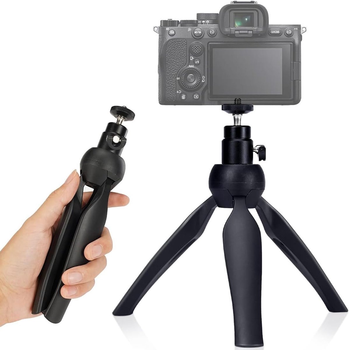 Projector Tafelstatief - Mini Camera Stand - Flexibel Beeld - 360 Graden Draaibaar - 1/4 Inch Schroef