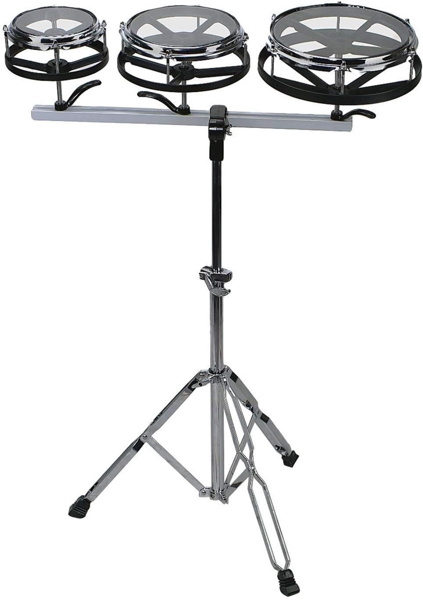Roto-Tom Set - Stem Bares Percussie - Muziek Maken - Verstelbaar Statief - 6 8 10 Inch