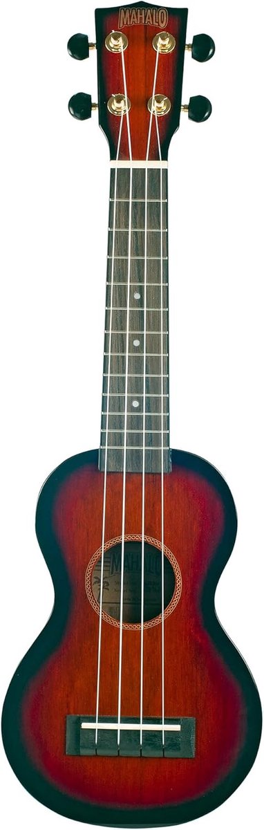 Sopraan Ukulele - Klein Snaarinstrument - Muziek Maken - Mahonie Hout - 4/4 Maat - Sunburst