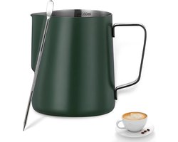 RVS Melkopschuimkan met Temperatuurmeting voor Cappuccino en Latte Art